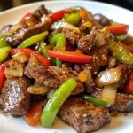 Sizzling Chinese Pepper Steak with Onions