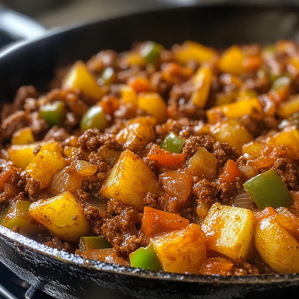 Sloppy Joe Potato Skillet