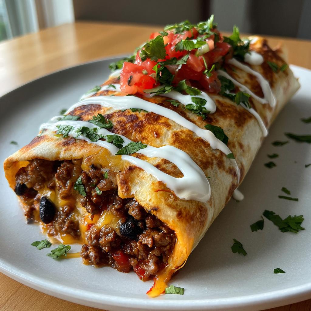 Spicy Beef Burrito Wraps