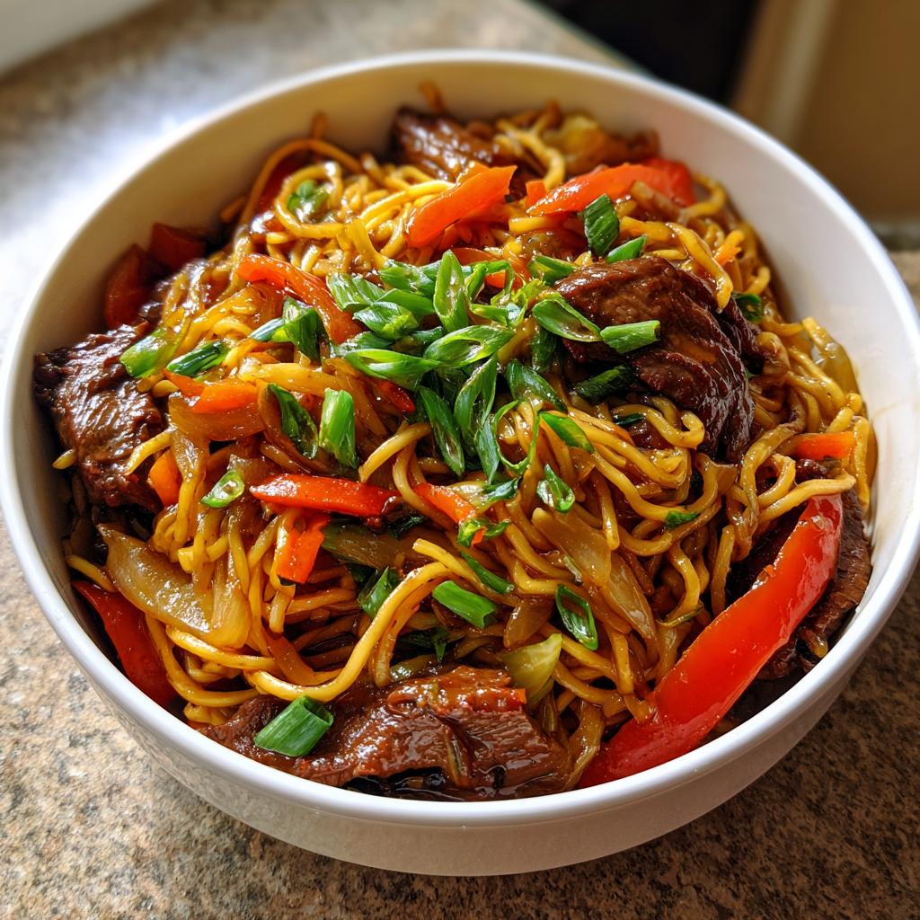 Spicy Beef Stir-Fry Noodles - detail 1