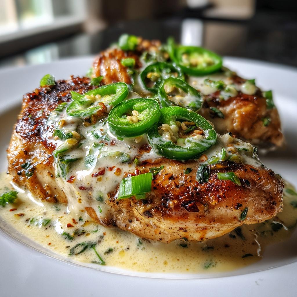 Spicy Jalapeno Chicken with Creamy Sauce - detail 1