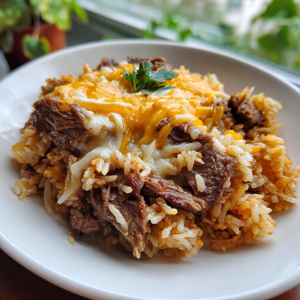 Steak, Cheese, & Mexican Rice - detail 1