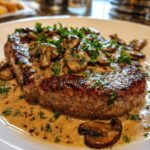 Steak Diane with Mushroom Cream Sauce