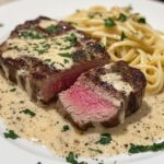 Steak Gorgonzola Alfredo