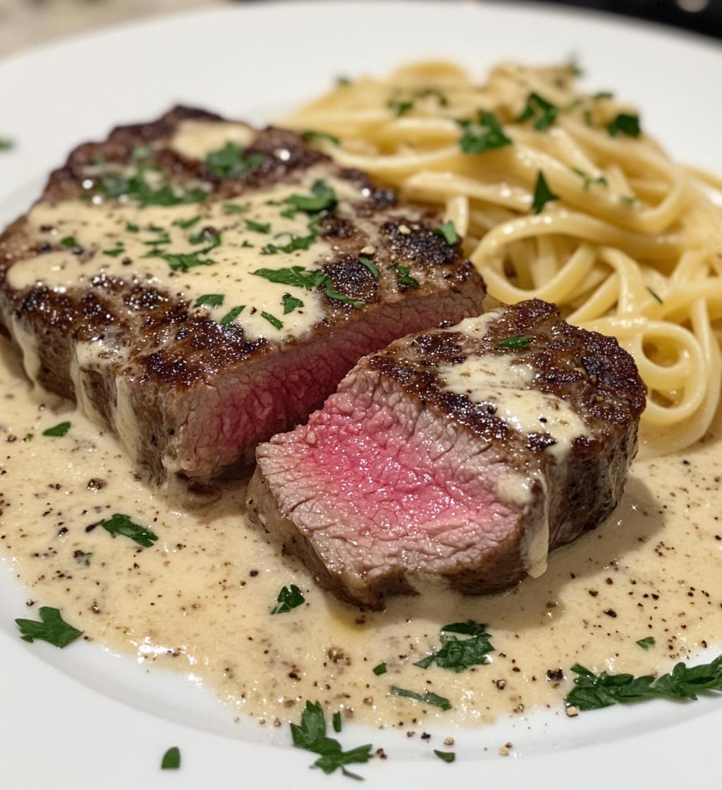 Steak Gorgonzola Alfredo