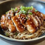 Sticky Teriyaki Chicken with Sesame Noodles
