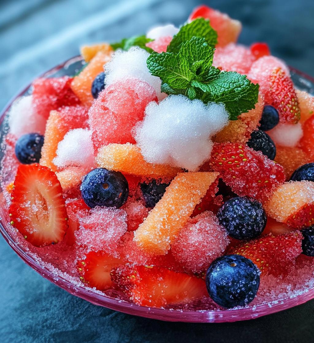 Strawberry Cotton Candy Salad