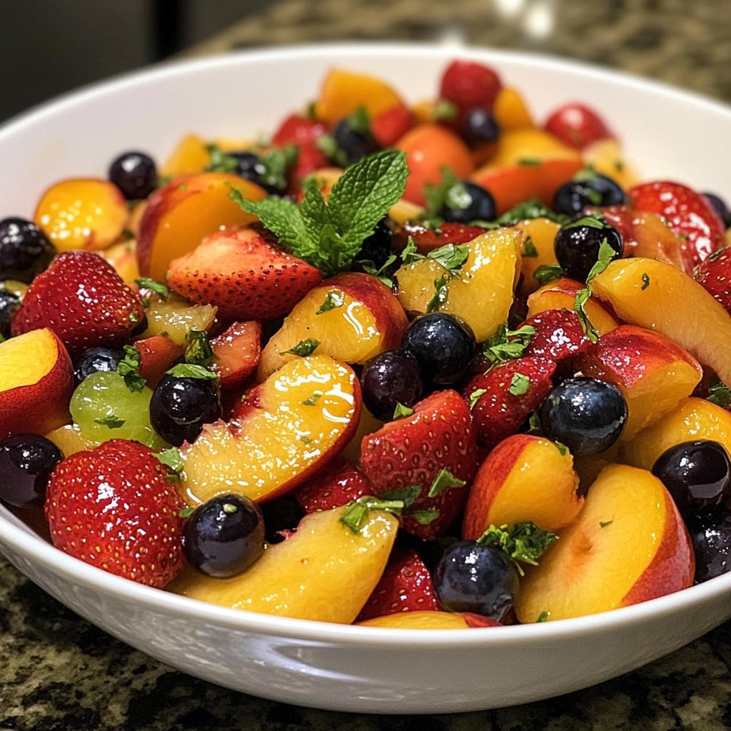 Summer Peach Fruit Salad – Light, Juicy & Perfect for Hot Days