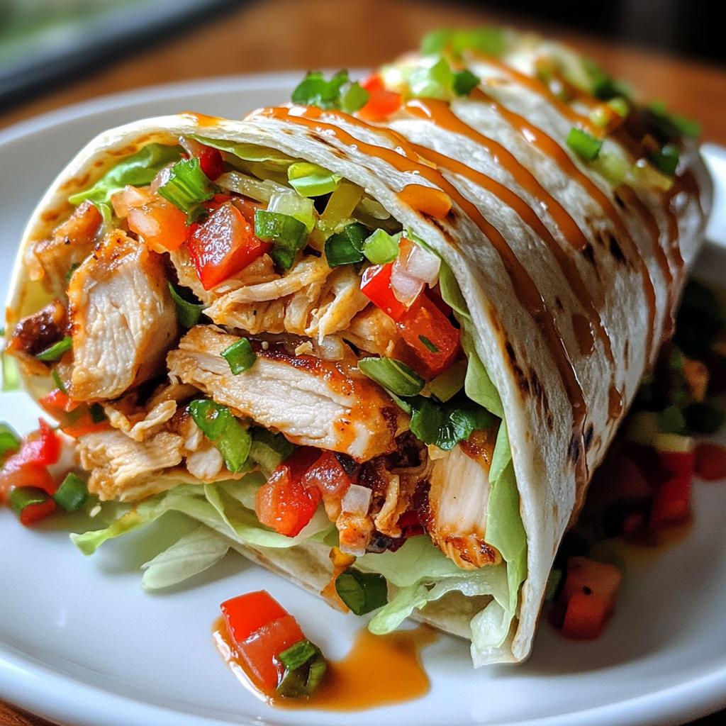Sweet Chili Chicken Wraps