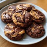 Swirled Brownie Cookies with a Peanut Butter Twist