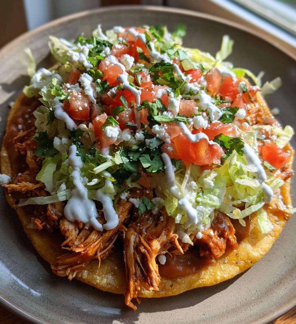 Tasty Rotisserie Chicken Tostadas - detail 1