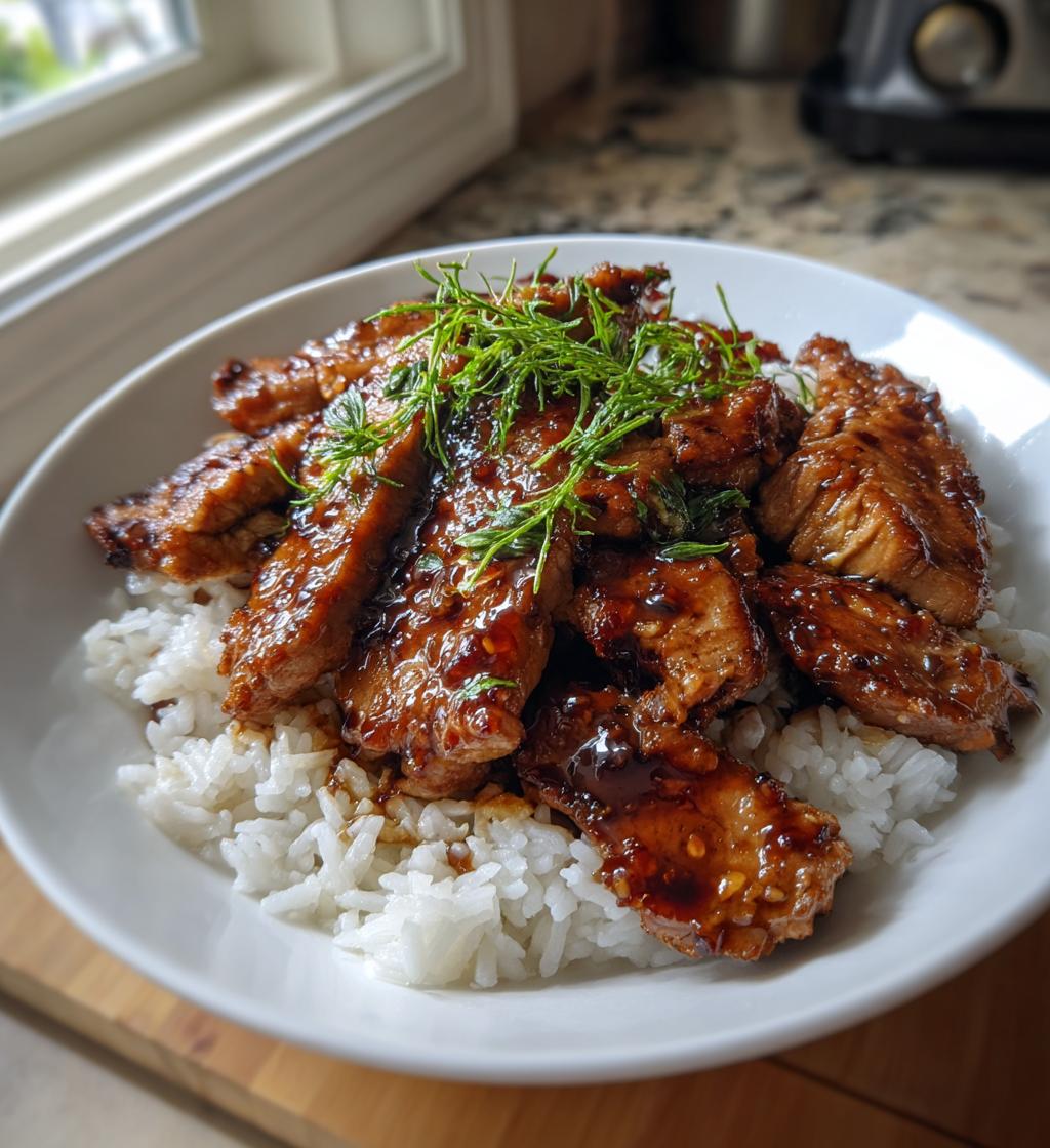 Teriyaki Chicken with Steamed Rice - detail 1