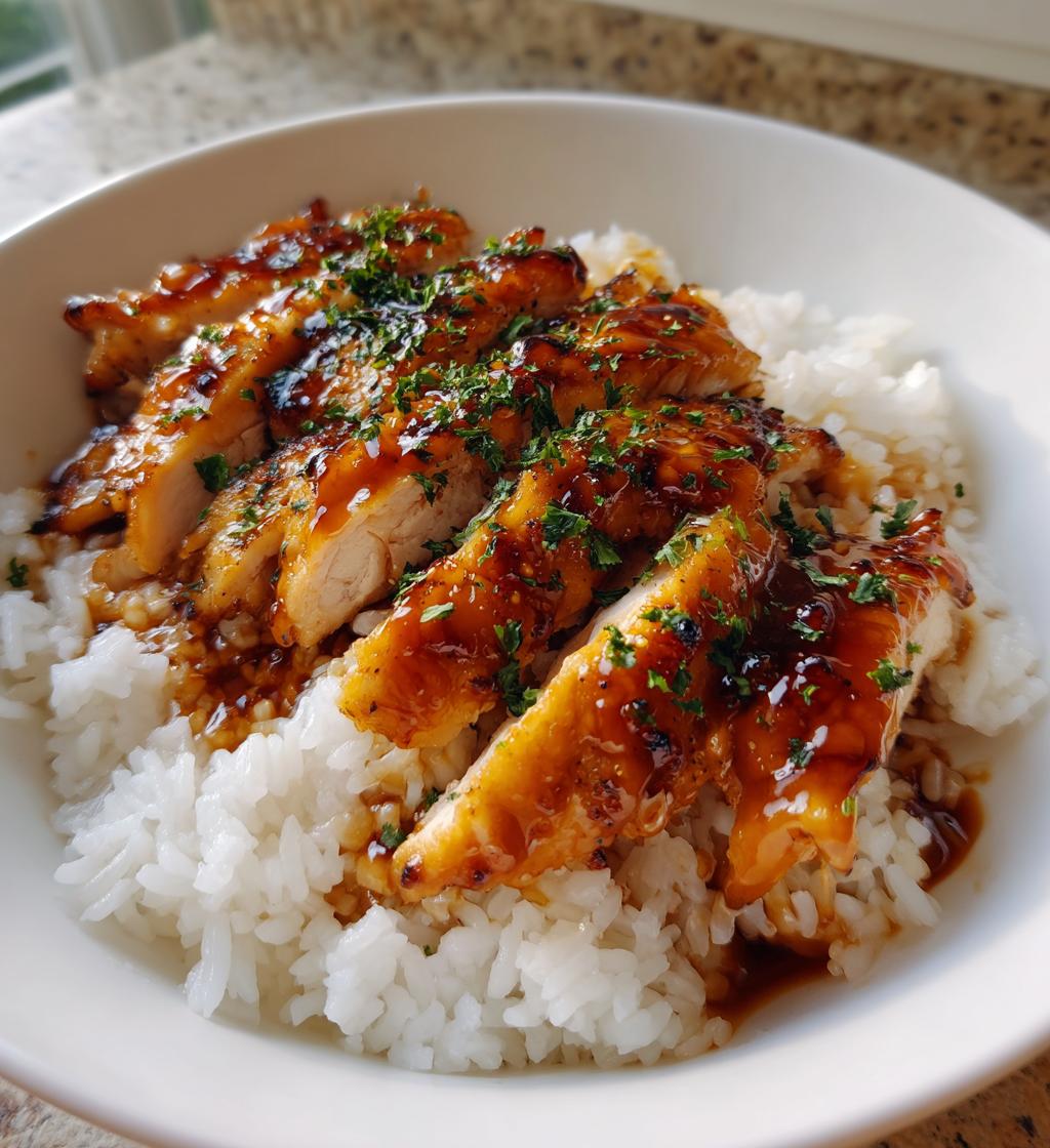 Teriyaki Chicken with Steamed Rice