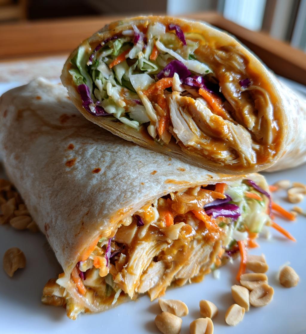 Thai Peanut Chicken Wraps - detail 1