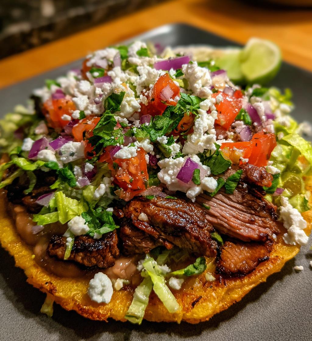 Tostadas de Carne Asada