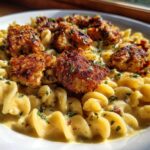 Tuscan Garlic Chicken Bites & Sun-Dried Tomato Cajun Alfredo Pasta