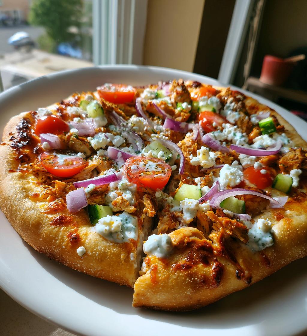 Tzatziki Chicken Pizza Recipe – Fresh & Flavorful Twist on Pizza
