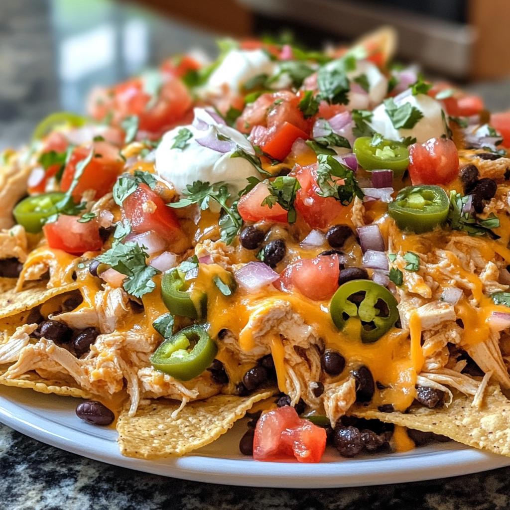 Ultimate Loaded Chicken Nachos – Cheesy, Easy, and Crowd-Pleasing Every Time