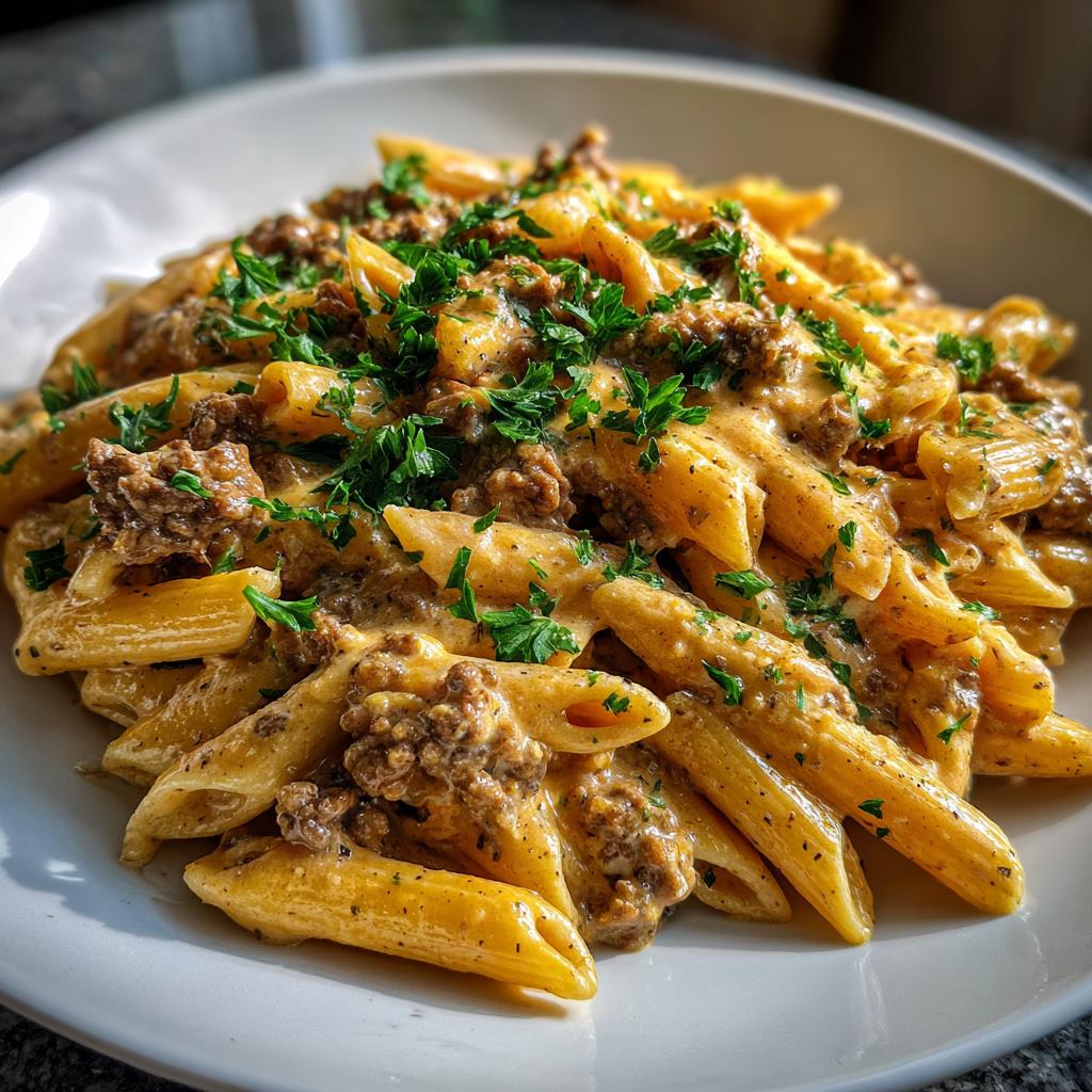 Velveeta Beef Stroganoff and Penne Pasta