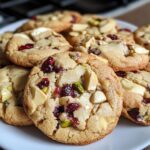 White Chocolate Cranberry Pistachio Cookies