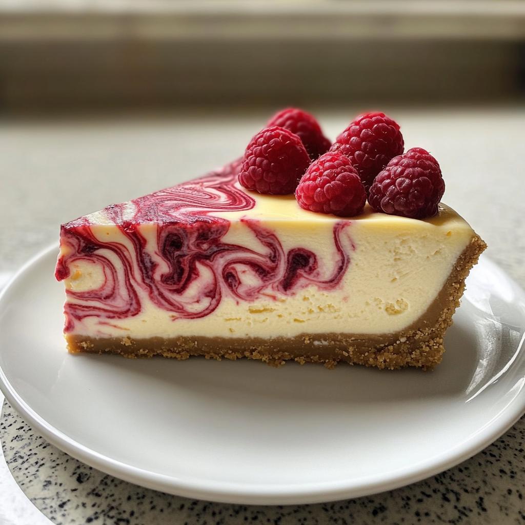 White Chocolate Raspberry Cheesecake