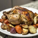 Wholesome Herb-Roasted Chicken With Root Vegetables