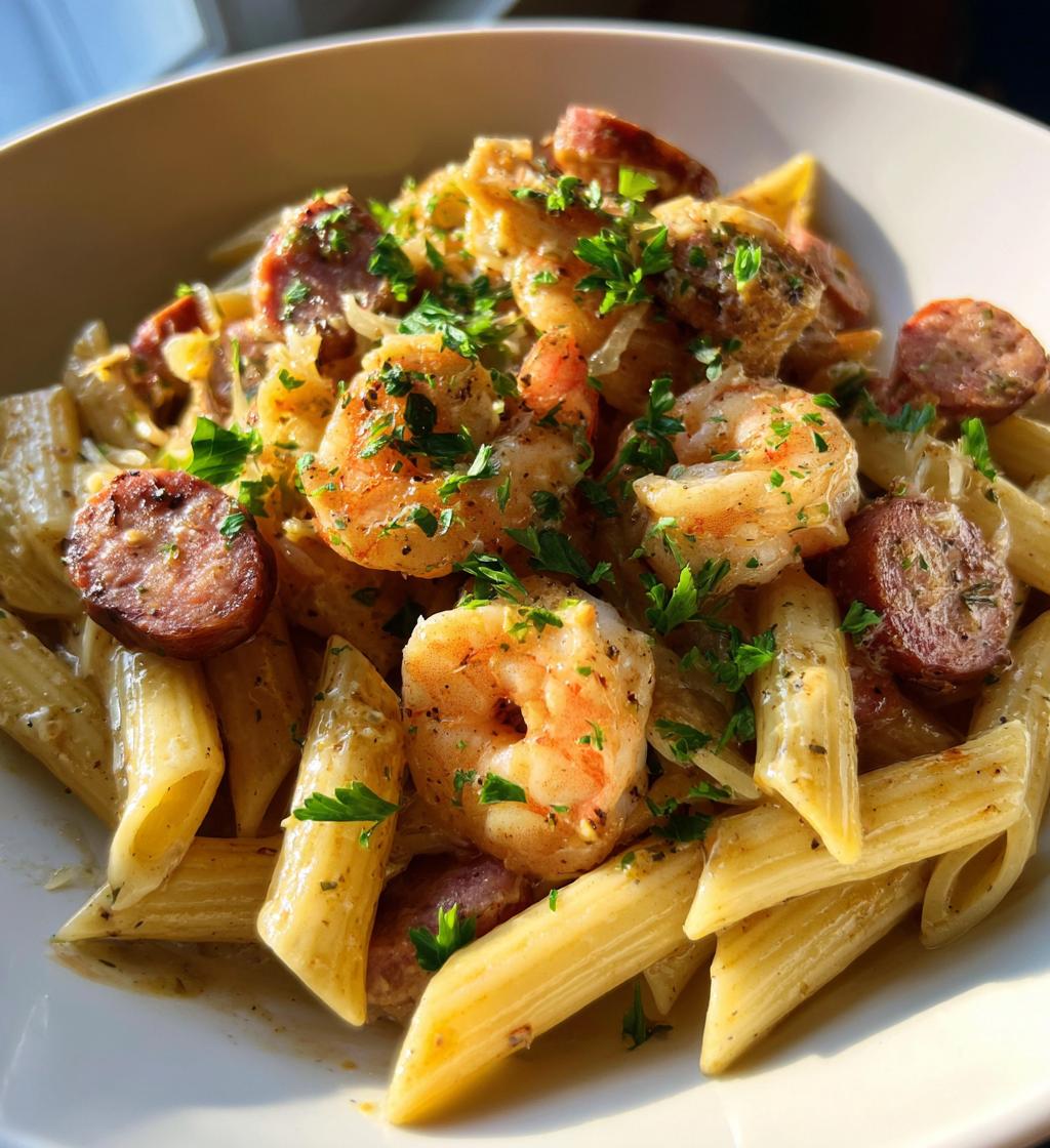 cajun shrimp and sausage pasta recipe