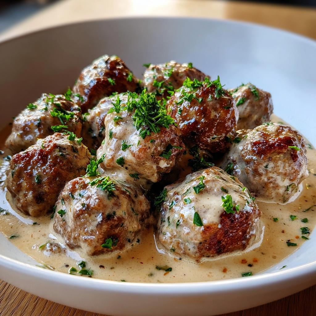 creamy meatball stroganoff recipe