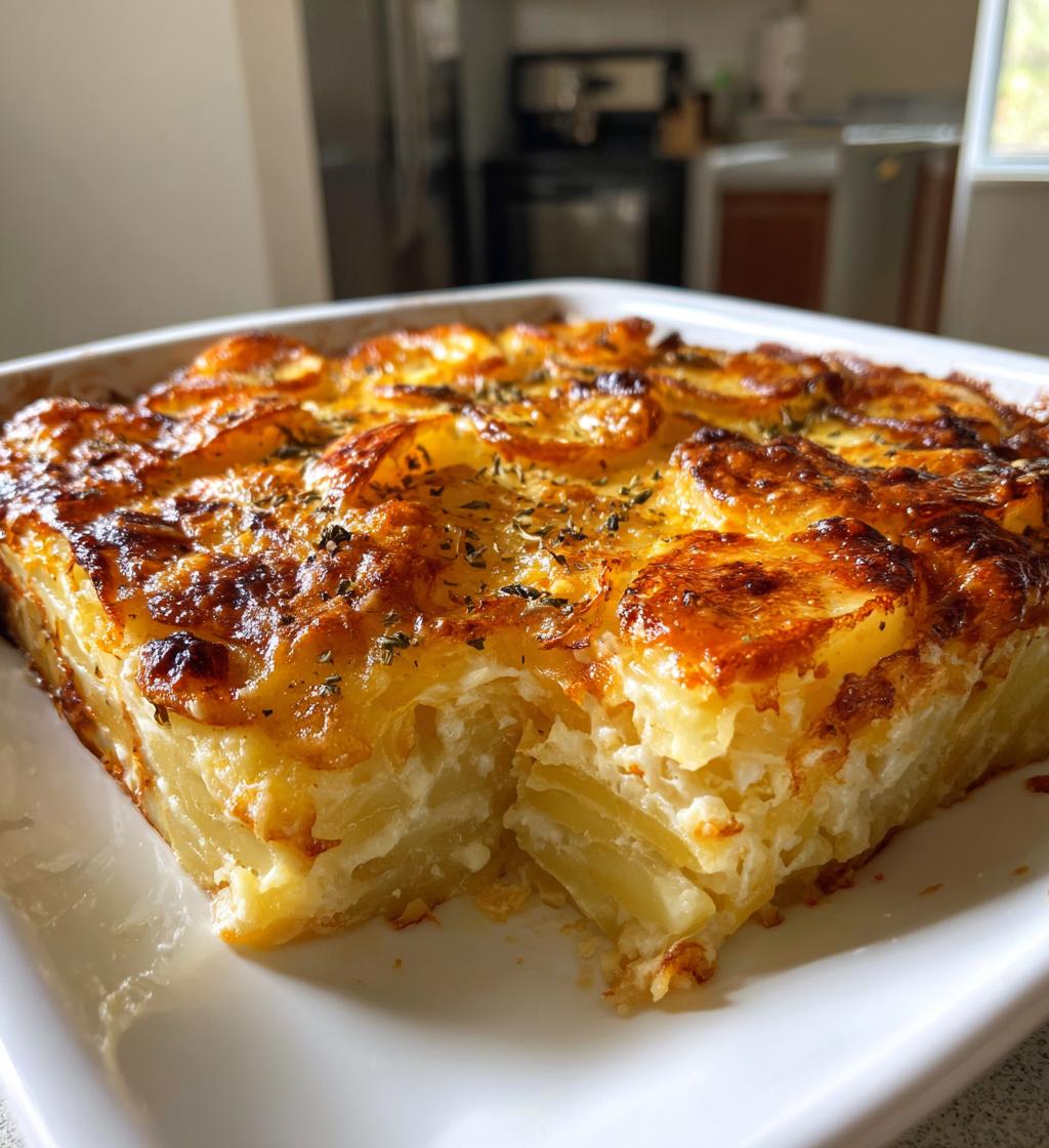 decadent creamy potato bake