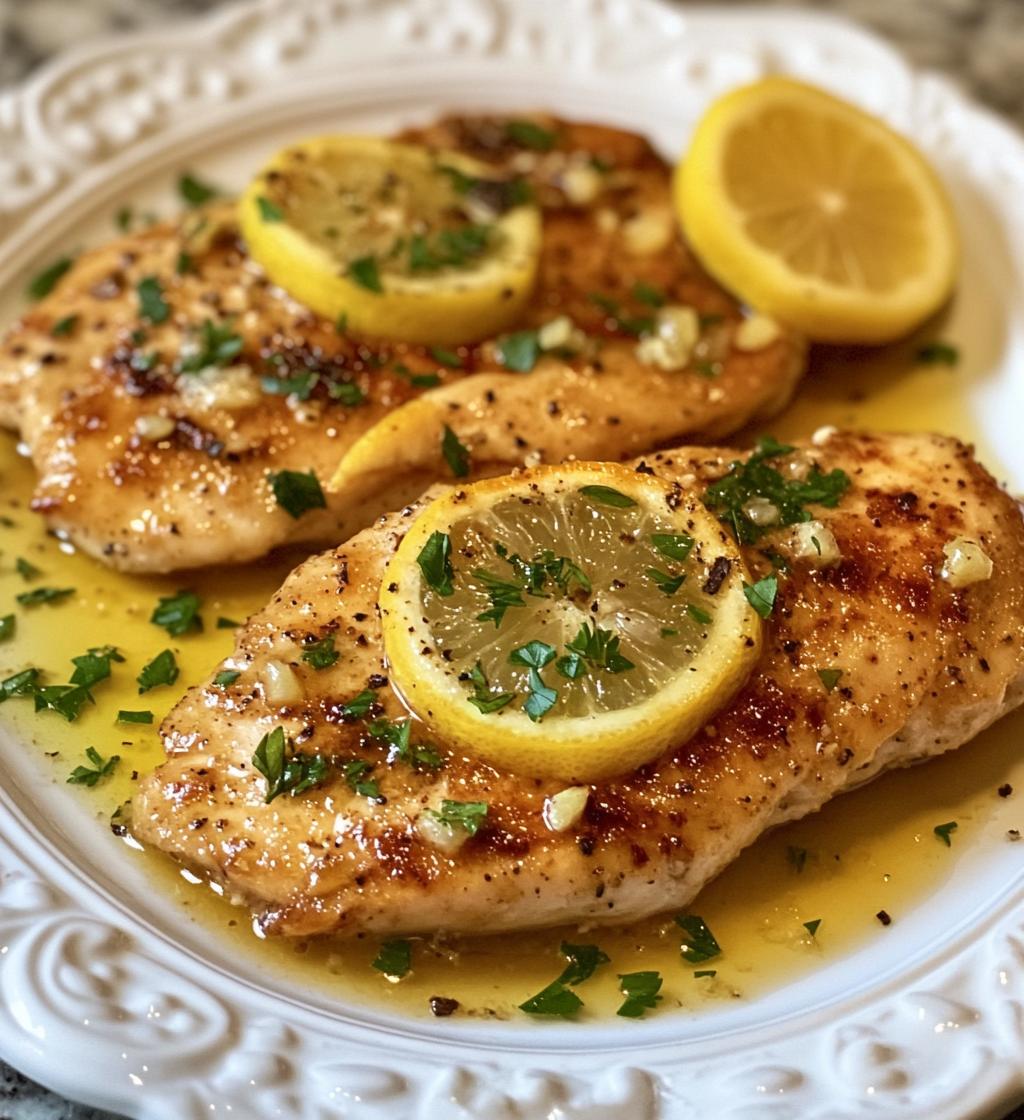 gourmet lemon garlic chicken medallions