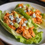 spicy buffalo chicken lettuce wraps