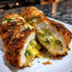 Air Fryer Cheddar & Broccoli Stuffed Chicken Breast