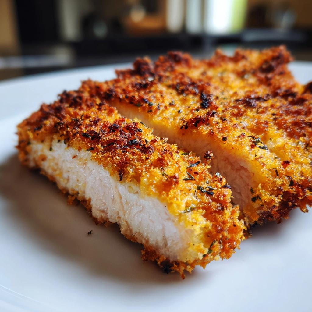 Air Fryer Crispy Breaded Chicken Breast