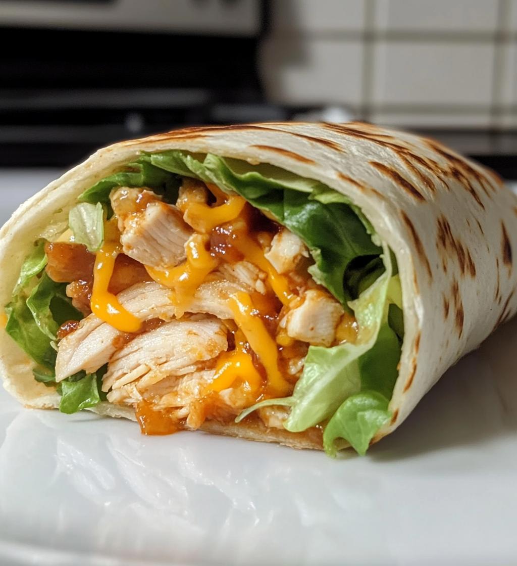 BBQ Chicken & Ranch Cheese Wraps