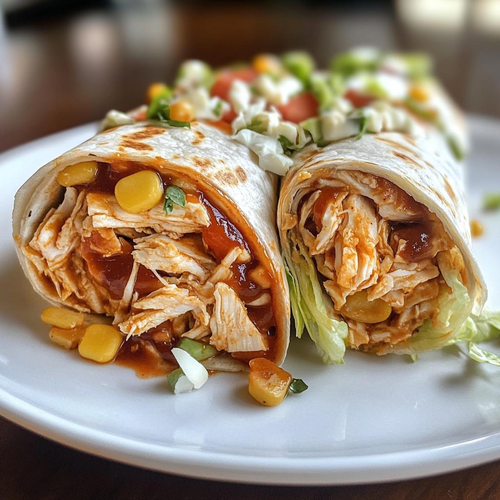 BBQ Chicken Ranch Wraps