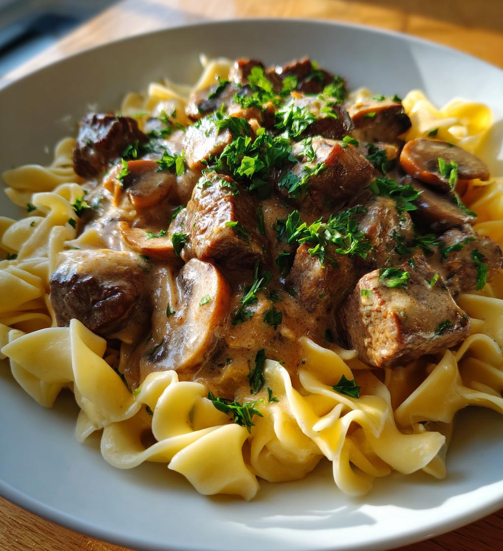 Beef Stew Meat Stroganoff