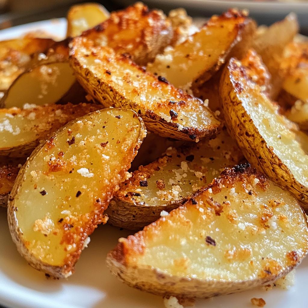 Best Crispy Garlic Parmesan Potato Wedges