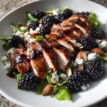 Blackberry Balsamic Grilled Chicken Salad