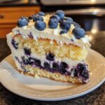 Blueberry Lemon Dream Cake with Cream Cheese Glaze