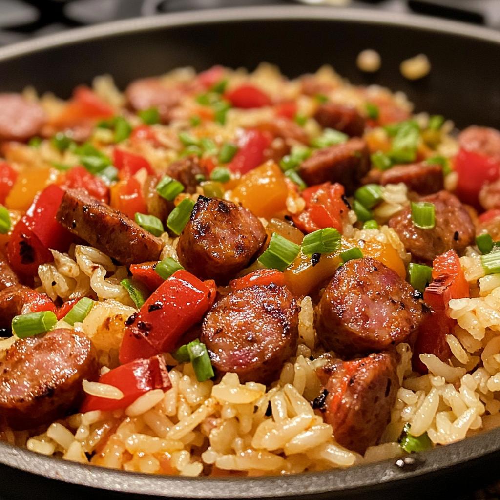 Cajun Sausage and Rice Skillet (Quick, Flavorful & Easy)