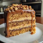 Caramel Crunch Cake with Toffee Drizzle