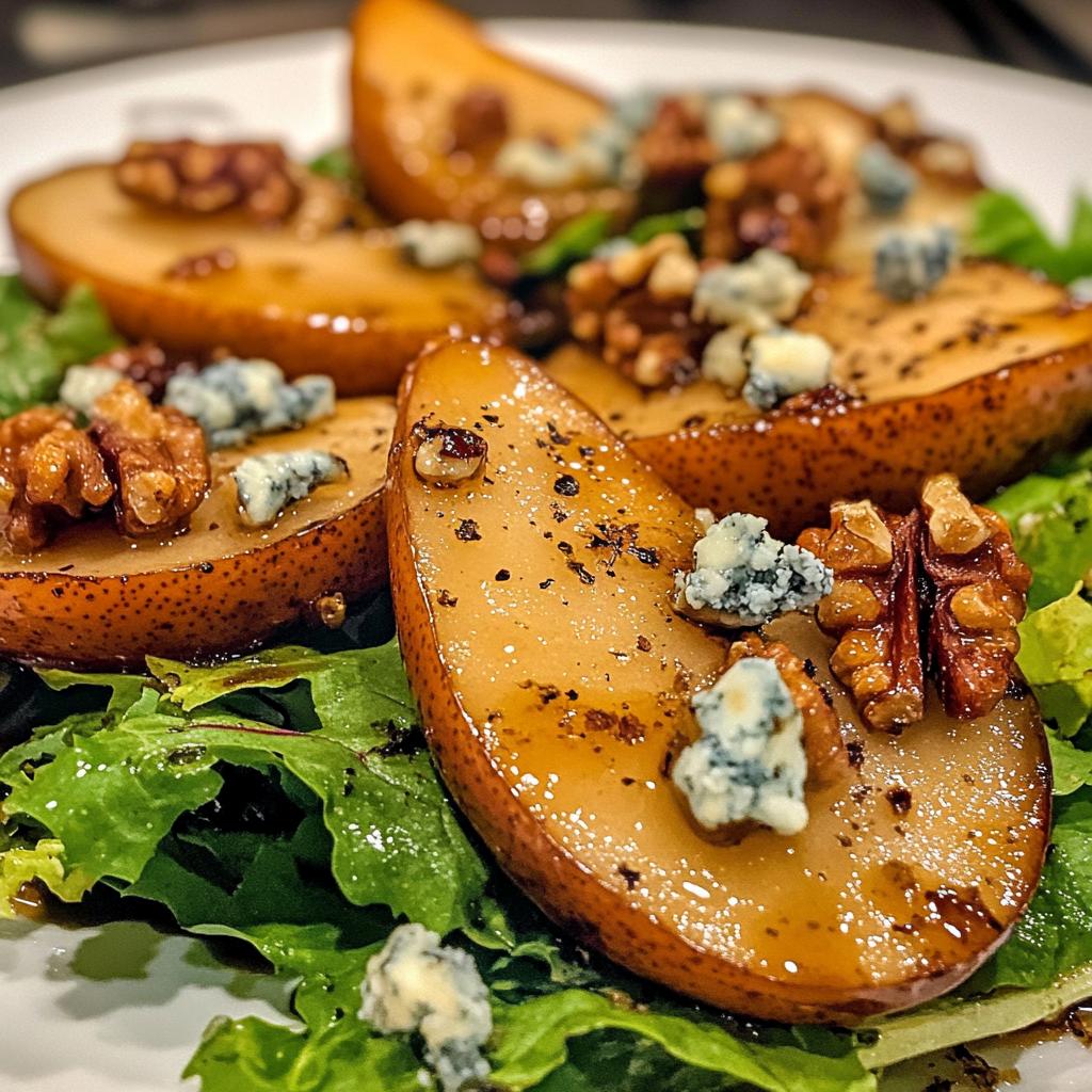 Caramelized Pear & Blue Cheese Salad