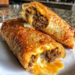 Cheeseburger Egg Rolls
