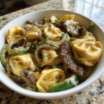 Cheesesteak Tortellini in Rich Provolone Sauce