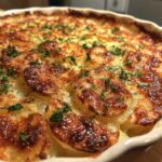Cheesy Garlic Butter Potato Bake