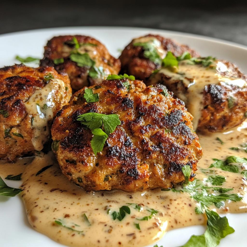 Chicken Kofta with Garlic Sauce