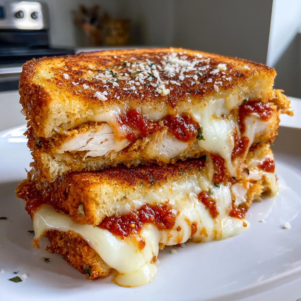 Chicken Parmesan Grilled Cheese
