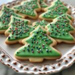 Christmas Tree Sugar Cookies Decorated