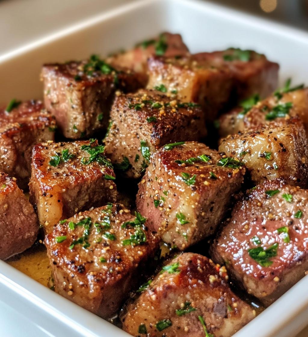 Cowboy Butter Steak Bites