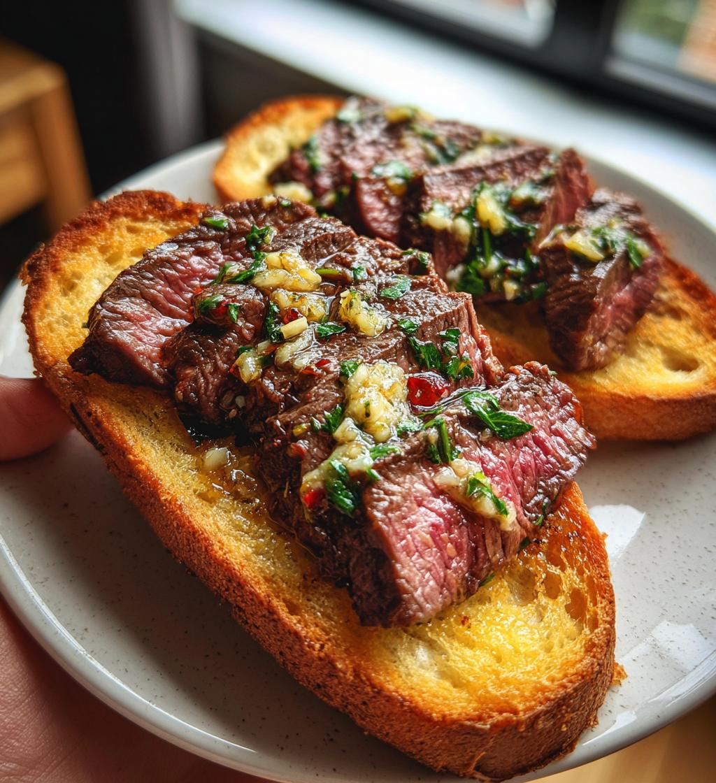 Cowboy Butter Steak Toast